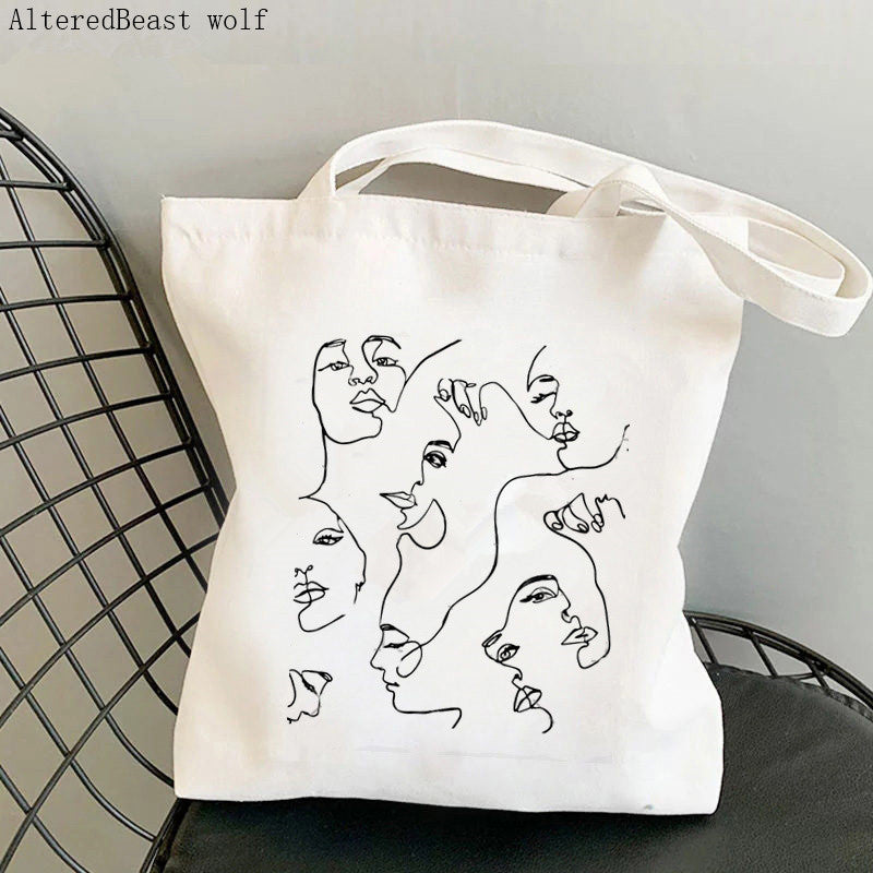 Sac de courses en toile de coton polyester zippé