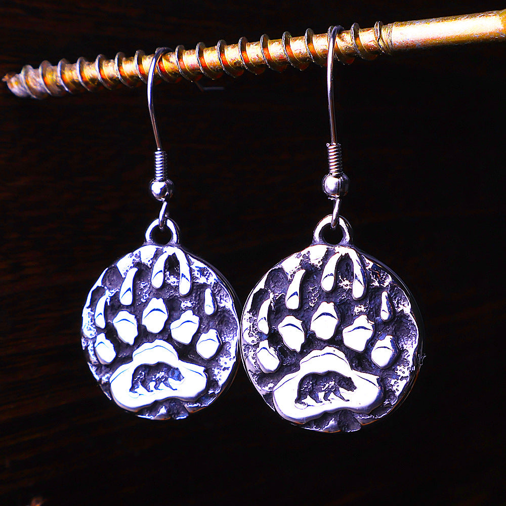 Boucles d'oreilles pendantes rune triangle pour hommes et femmes, à la mode et personnalisées