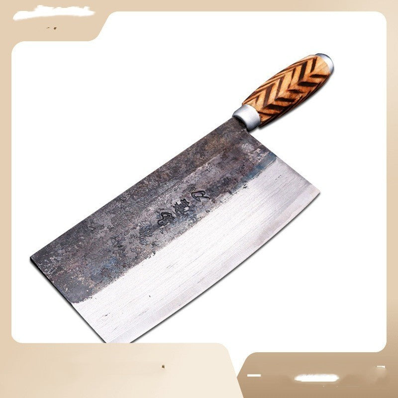 Traditional Iron Kitchen Knife High Carbon Manganese Steel Blade