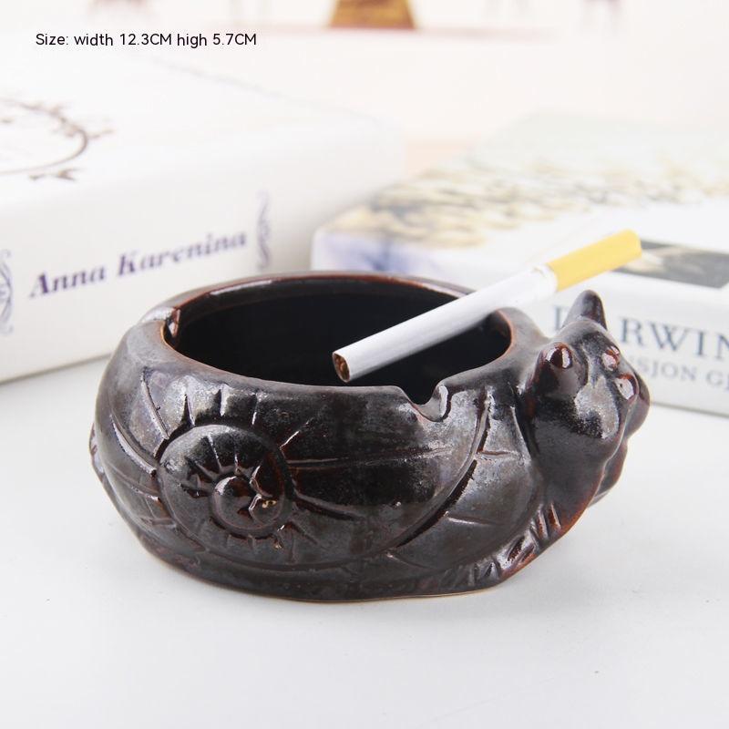 Nordic Style Light Luxury Ceramic Ashtray Household