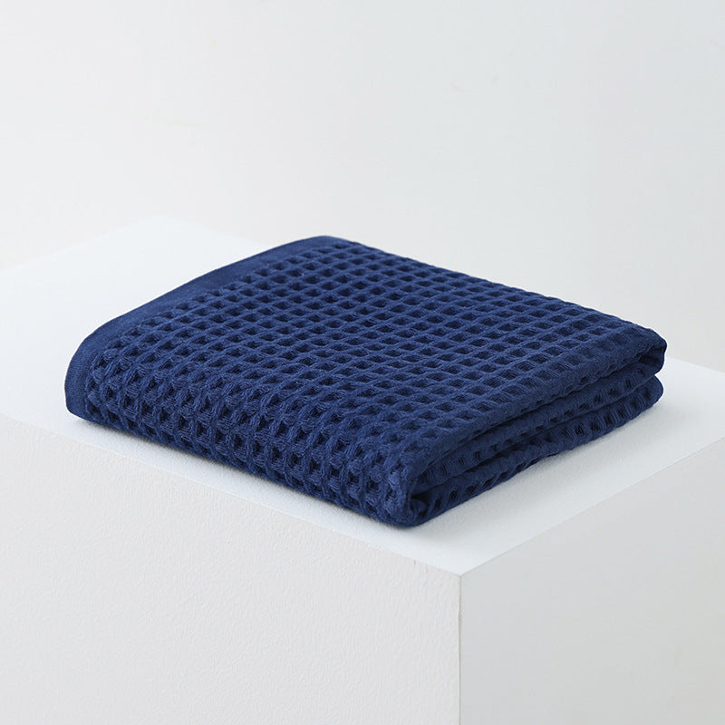 Waffle Class A Pure Cotton Bath Towel Household
