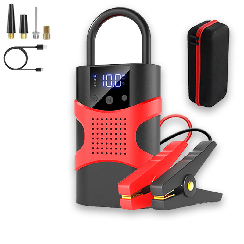 Automobile Emergency Start Power Source Portable Outdoor Digital Display Inflator
