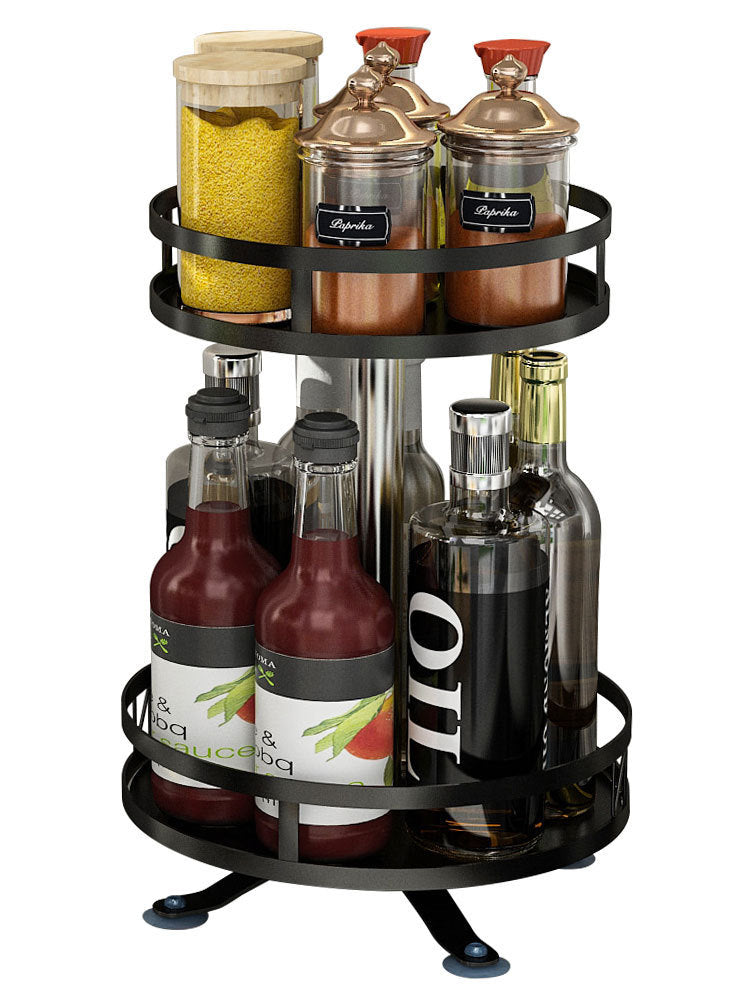 Kitchen Rotating Seasoning Without Perforation Seasoning Rack