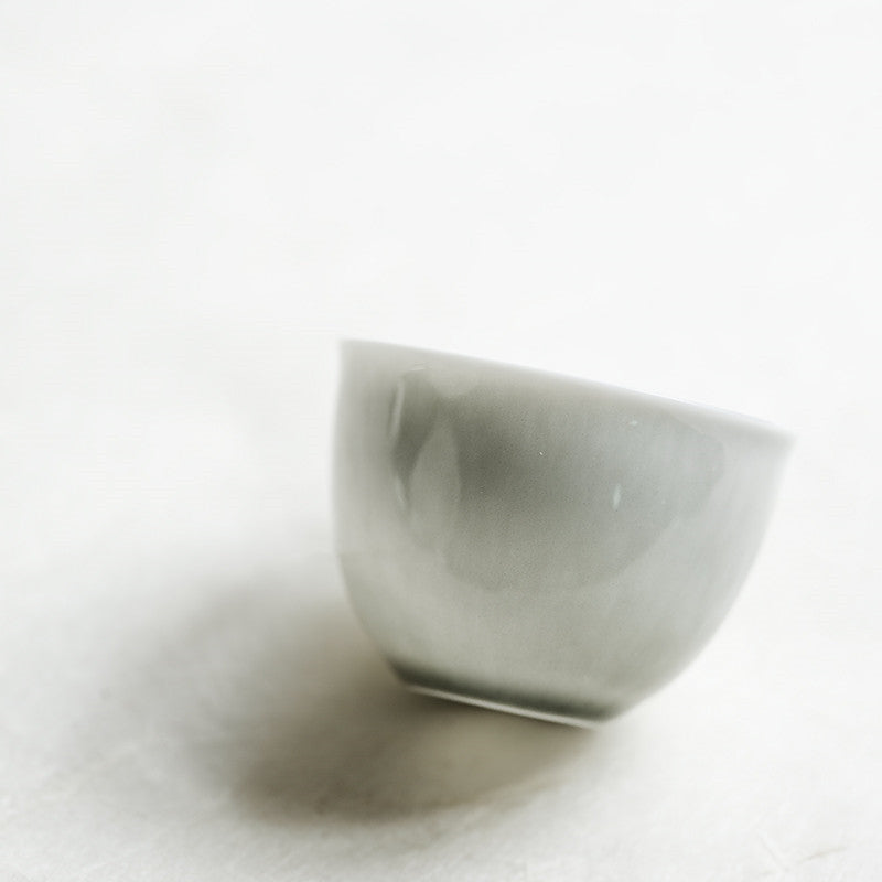 Japanese Simple Translucent Ceramic Tea Cup