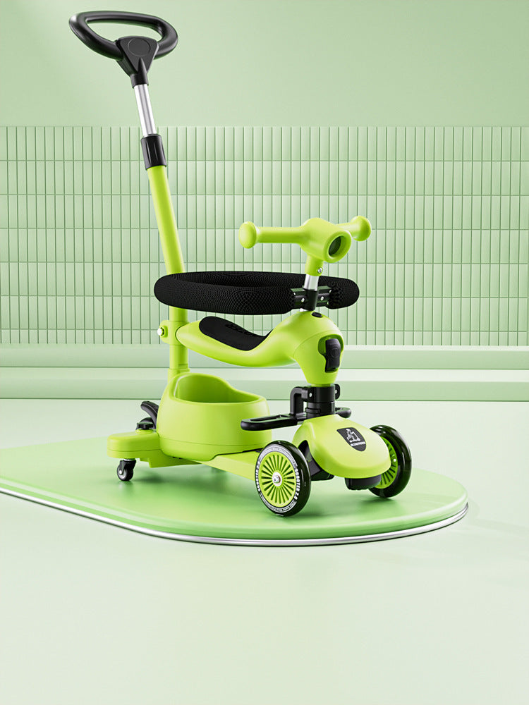 Trottinette bébé avec siège - Pousse ou glisse