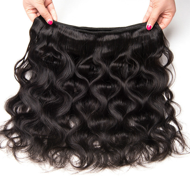 Solid Color Simple Artificial Wave Long Hair Extension