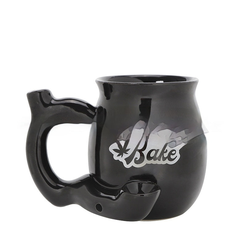 Multi-functional Ceramic Double-layer Coffee Smoking Cup
