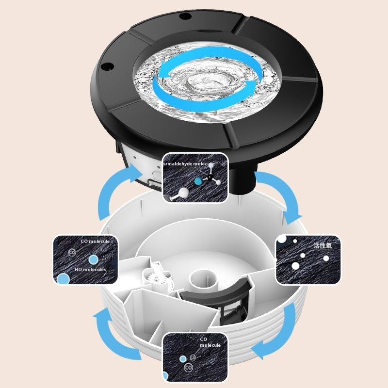 Cendrier intelligent anti-cendres volantes avec filtre à eau circulant à la mode