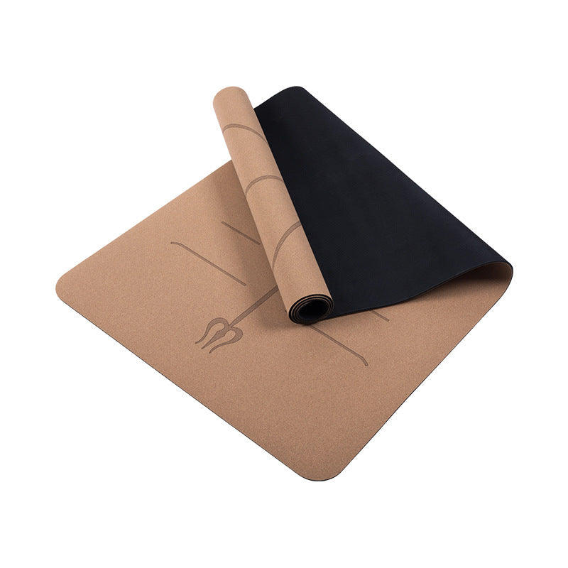 Household Fashion Personality Cork Rubber Yoga Mat