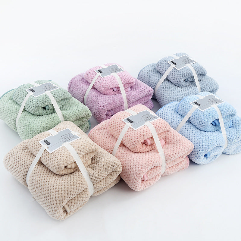 Absorbent Towel Set For Daily Use At Home