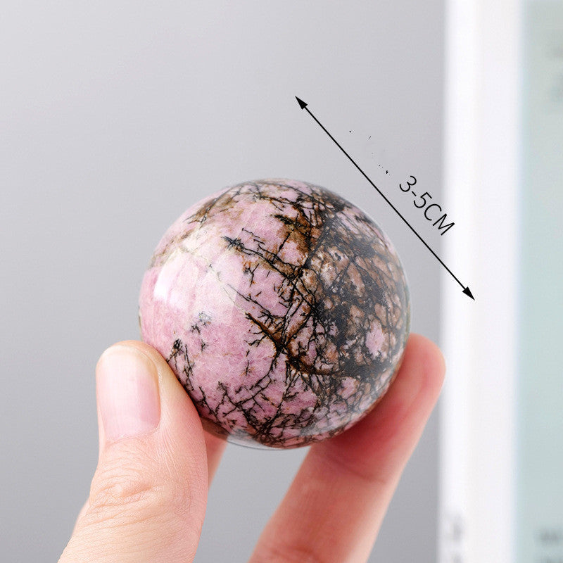 Natural Crystal Rose Stone Ball Ornaments