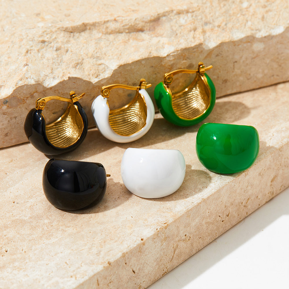 Retro Personalized French Style Design Earrings