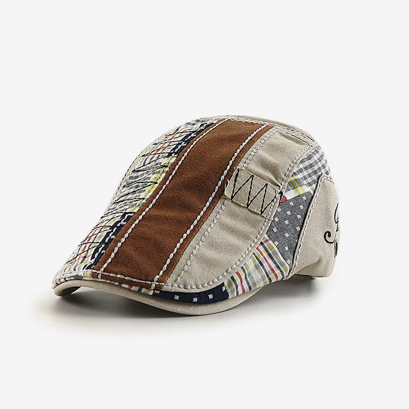 Casquette plate décontractée britannique européenne et américaine pour hommes