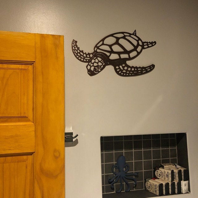 Metal Wrought Iron Crafts Turtle Interior Living Room Decorations