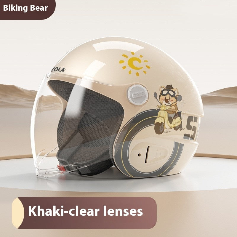 Casque de moto électrique hommes et femmes quatre saisons