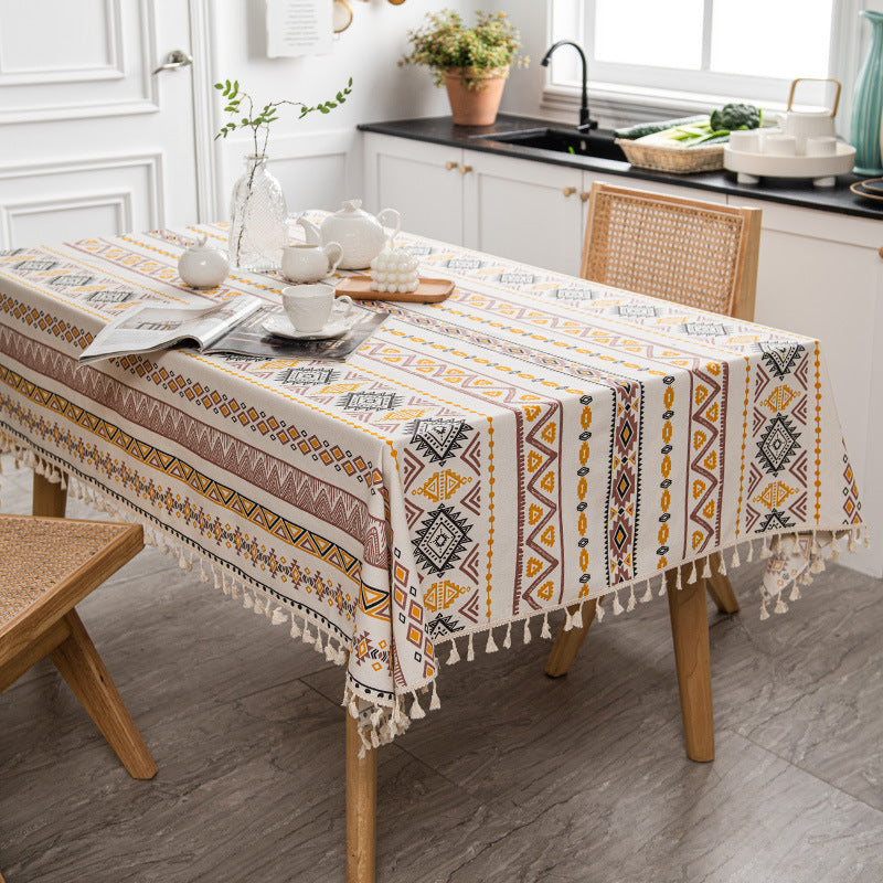 Tablecloth Cotton And Linen Waterproof Oil-proof Disposable