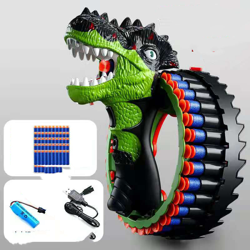 Rechargeable Children's Toy Gun Rotating Wheel Sucker