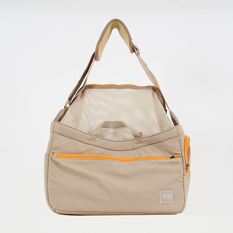 Sac à bandoulière portable en maille pour chat, sac de transport pour animaux de compagnie toutes saisons