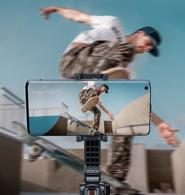 Single Axis Bluetooth Folding Stand Selfie Stabilizer Black