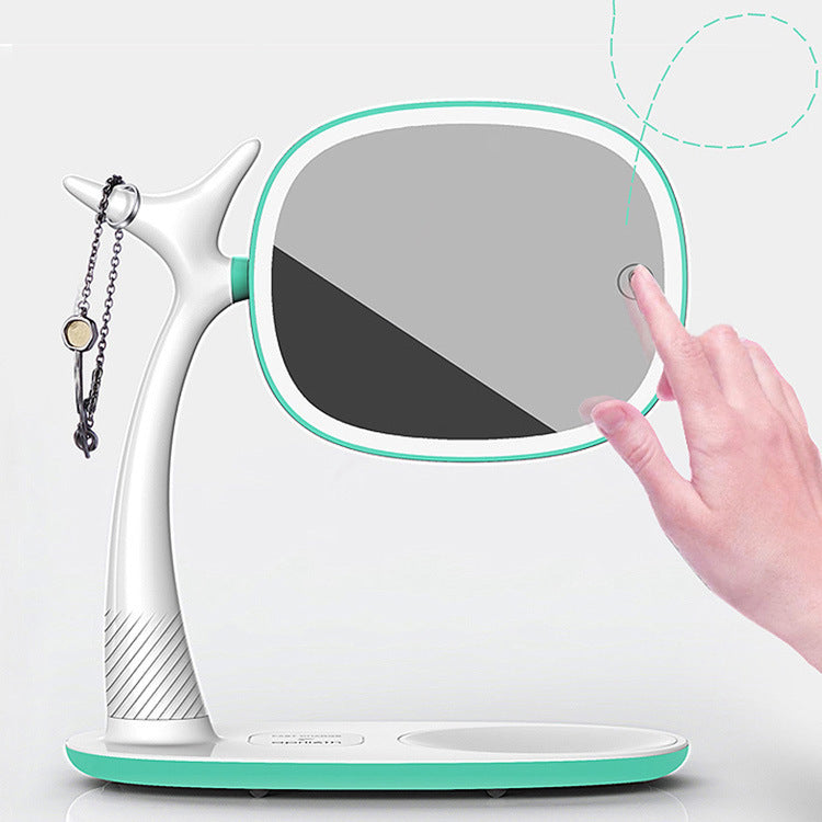Led Light Makeup Mirror Double Sided Wireless Intelligence
