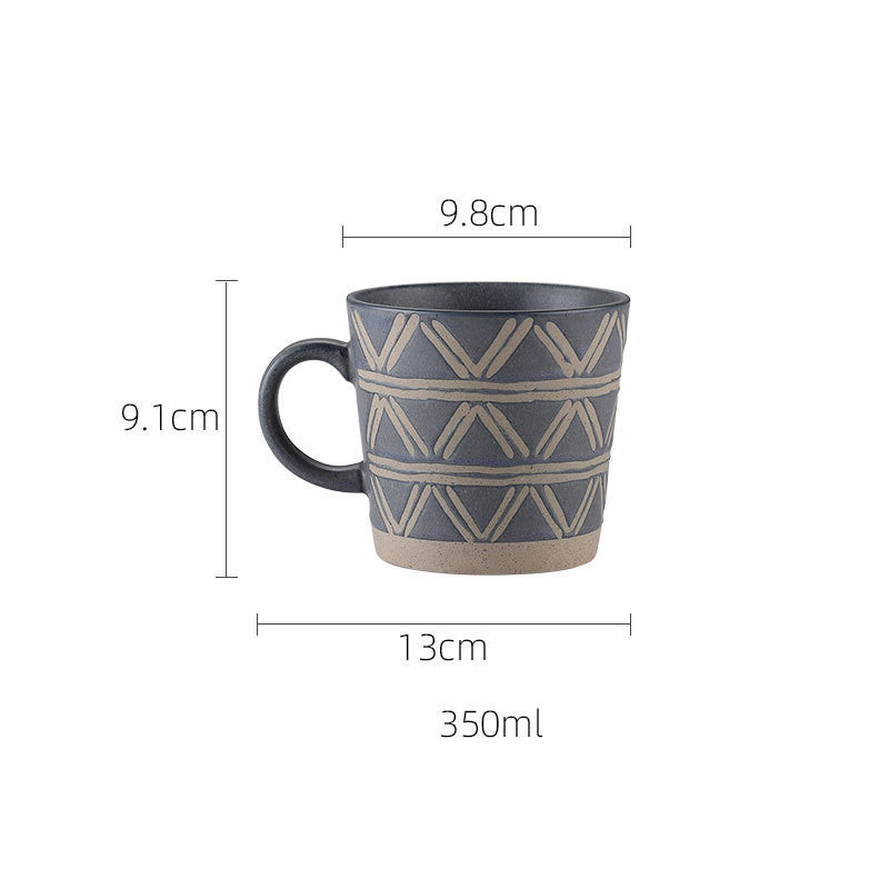 Tasse à café en grès pour couple