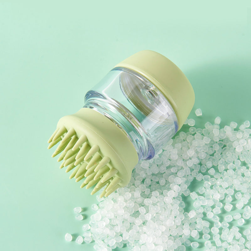 Brosse de massage multifonctionnelle pour le bain des animaux de compagnie