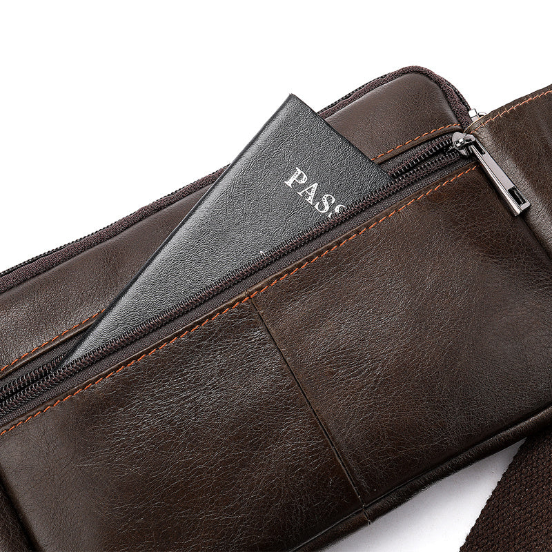 Sac banane en cuir pour homme