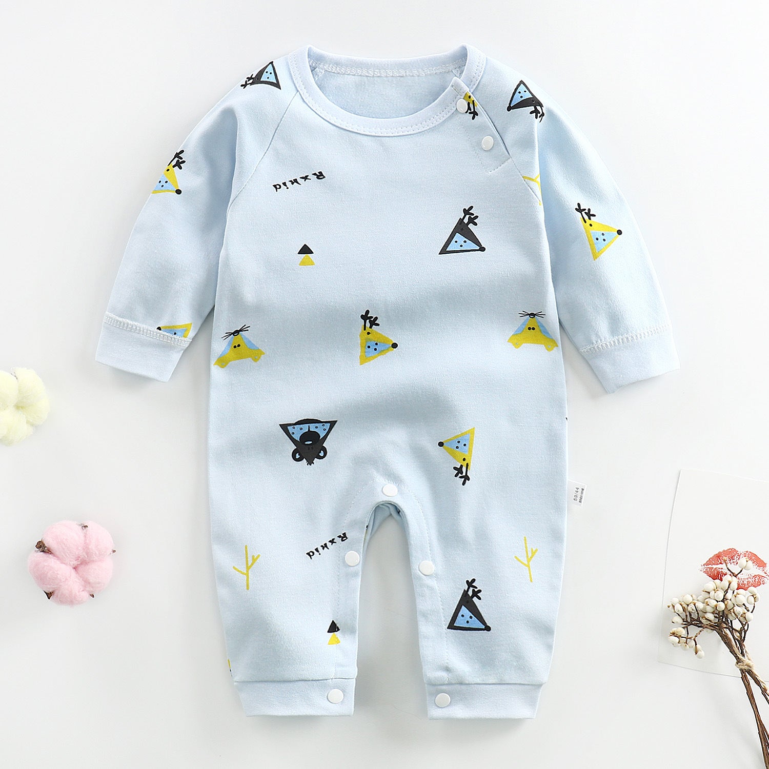 Baby Romper Long Sleeve Cartoon Printing Spring Autumn