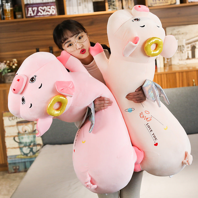 Pink Angel Pig Doll Down Cotton Plush Toys