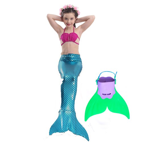 Mermaid fins Single whale tail fins Children's jumper shoes Swimming training fins