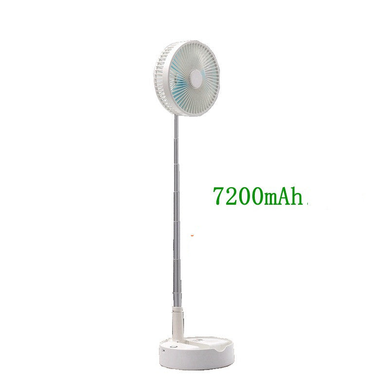 Usb Charging Portable Folding Lever Telescopic Floor Fan