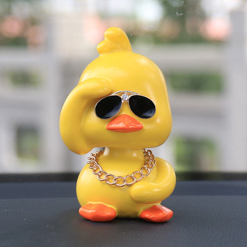 Little Yellow Duck Car Interior Ornaments Ornaments