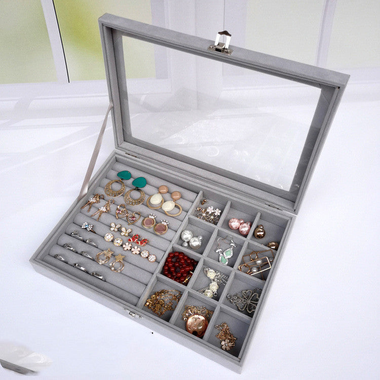 Flannel Small Capacity Jewelry Storage Box