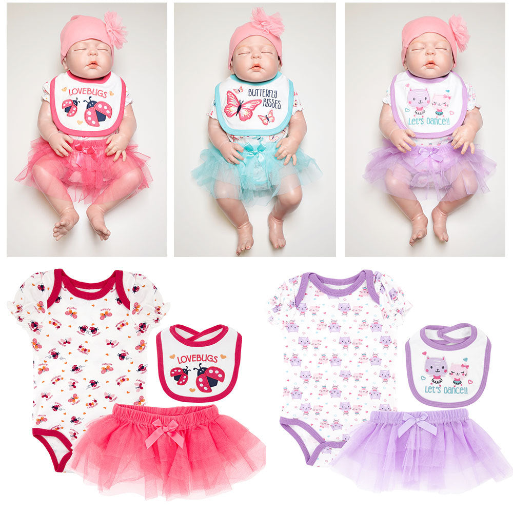 Baby suit three piece cartoon short sleeve summer sui