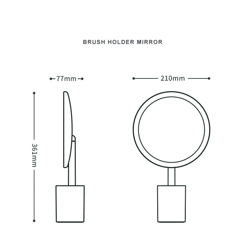 Boîte de rangement miroir de maquillage