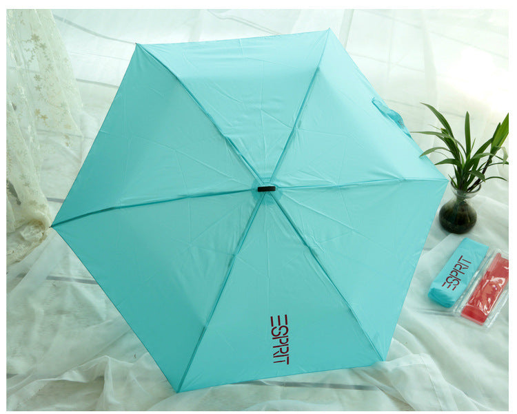 4 Colors Small Pocket Folding Pencil Umbrella Ultra-thin Light Mini Umbrella Rain Women Umbrella for Men Sun Rain Gear Parasol