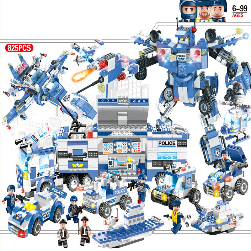 Porte-avions militaire, blocs de construction, jouets DIY pour enfants