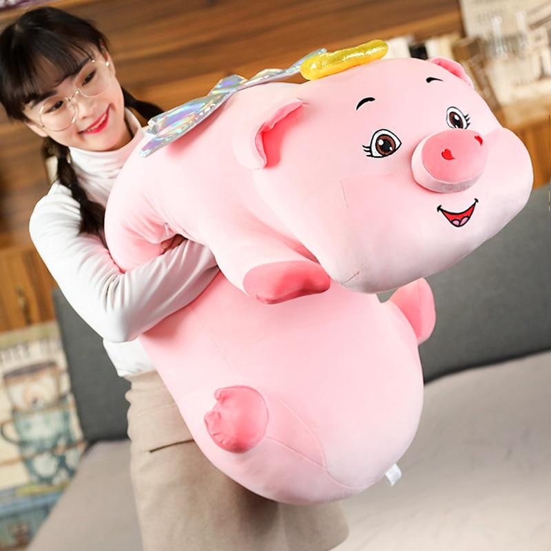 Pink Angel Pig Doll Down Cotton Plush Toys