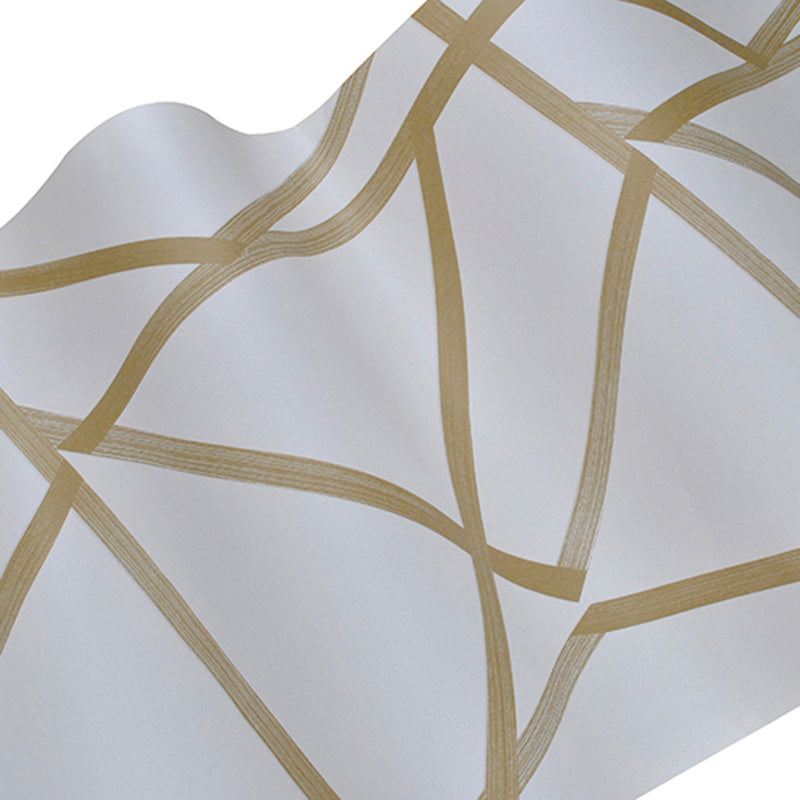 Geometric non-woven wallpaper