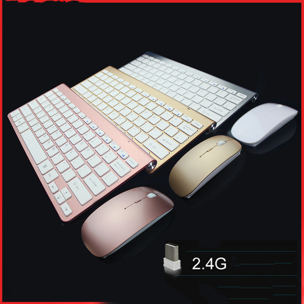 Ensemble clavier et souris sans fil 2.4G direct silencieux