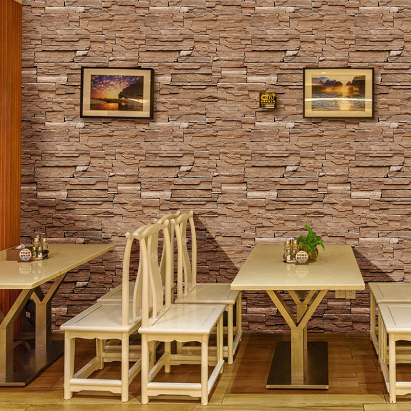 Waterproof stone balcony wallpaper