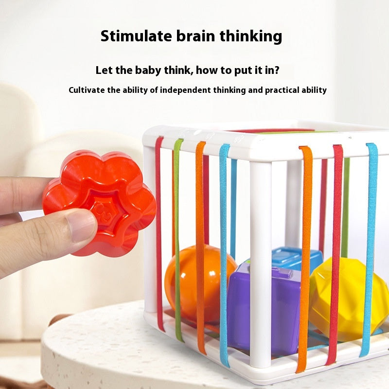 Jouets éducatifs pour bébé en forme d'arc-en-ciel Cecil pour le développement cognitif des couleurs