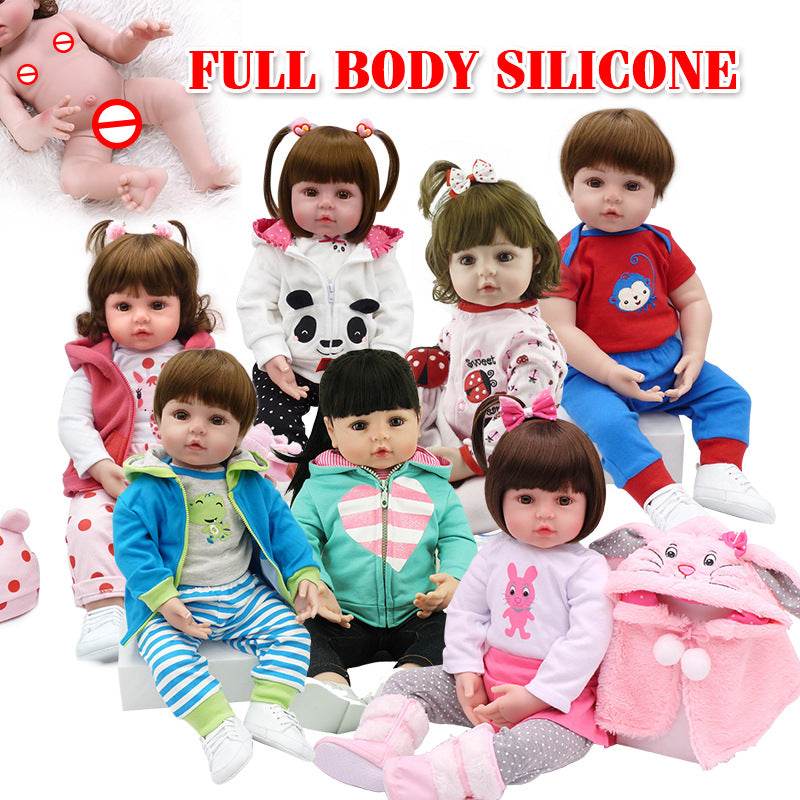 Full glue can enter water simulation baby doll