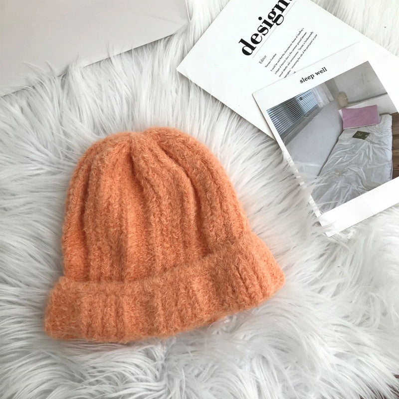 Macaron Color Women's Knitted Wool Warm Hat