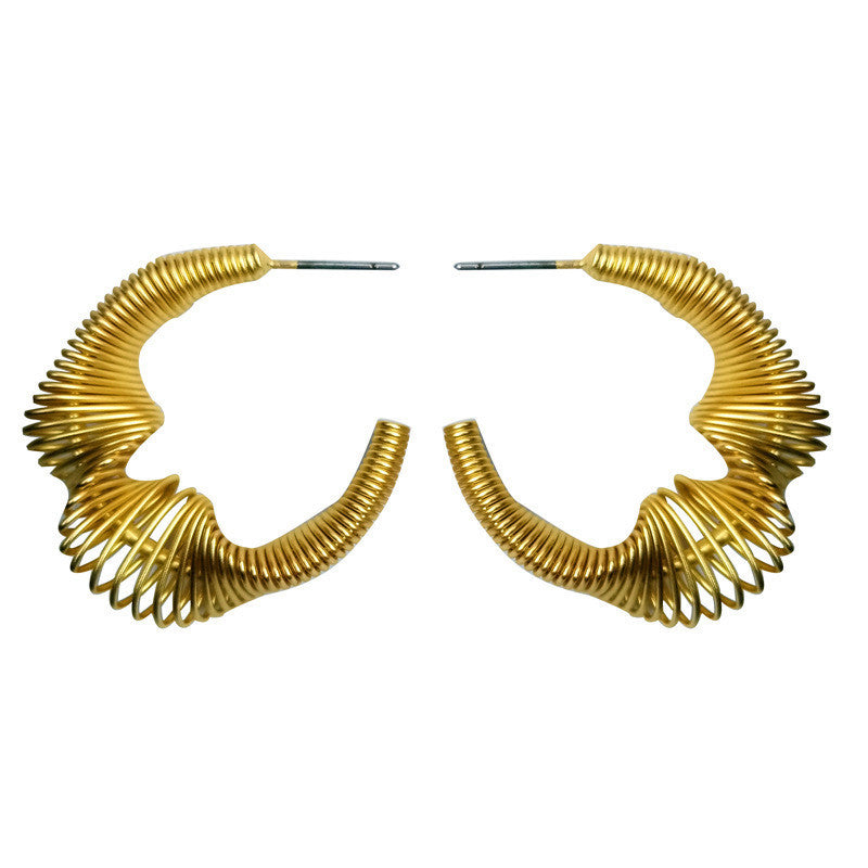 Individual spring earrings