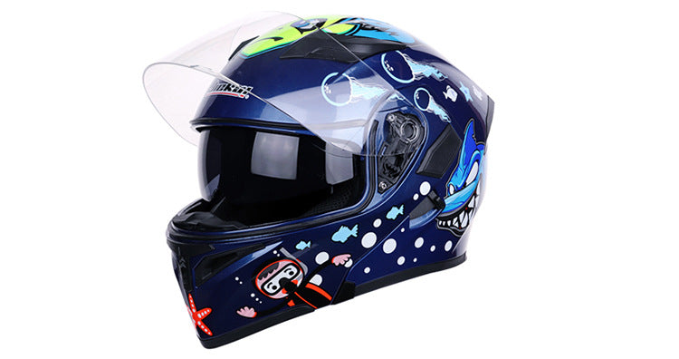 Casque de moto de course