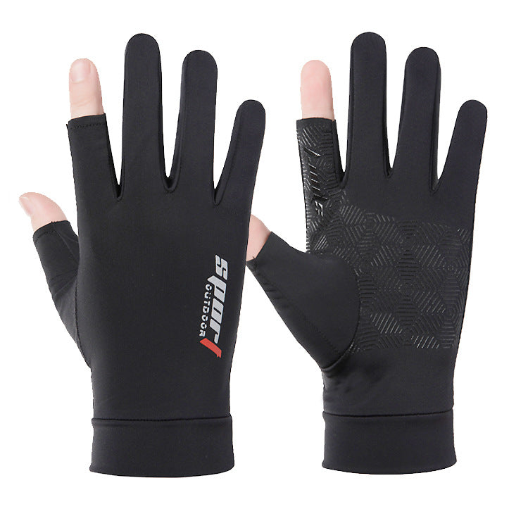 Fishing half finger men's and women's gloves