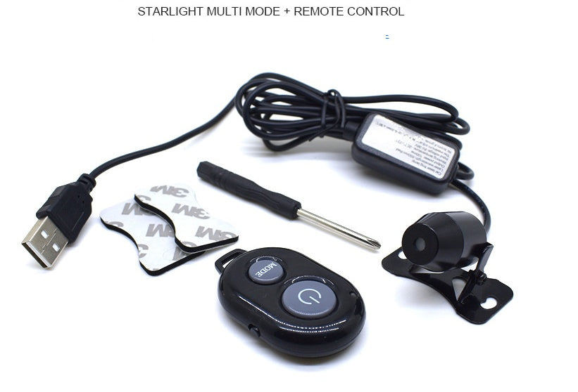 Car interior modification car ceiling lamp armrest box starry meteor lamp starry projection spotlight