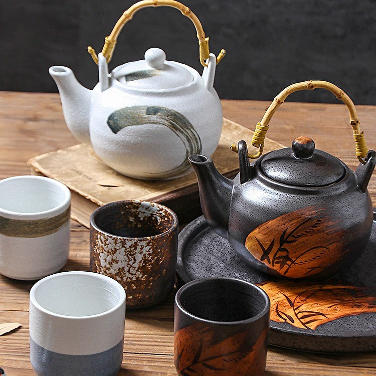 Japanese Hand Painted Tea Set Teapot Ceramic Household Cup