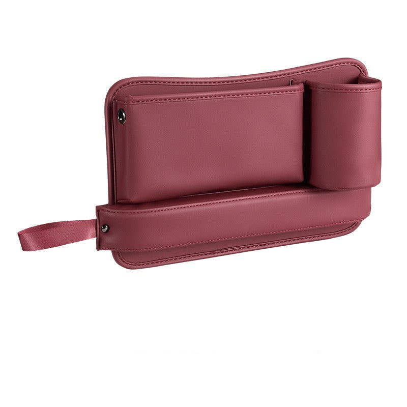 Organisateur de vide de siège de voiture, boîte de rangement latérale de console automatique avec porte-gobelet